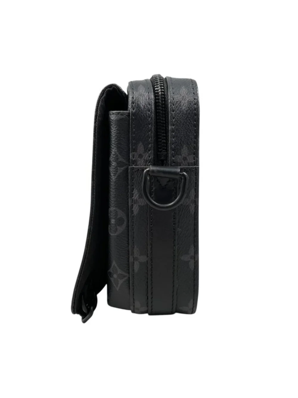 Louis Vuitton Shoulder Bag Steamer Messenger Monogram Eclipse Black